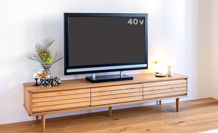 ナチュラルウッド テレビボード ハート型B