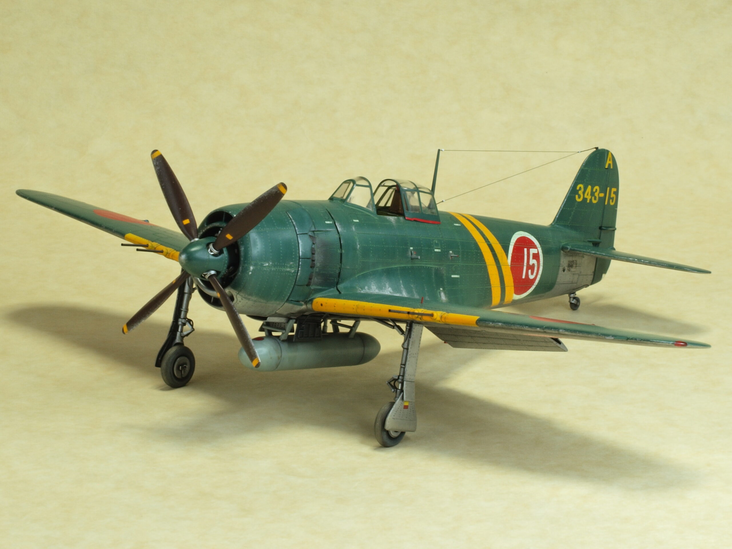 紫電改 ハセガワ 1/32 スケール 菅野直仕様 完成品 海軍新選組「菅野一