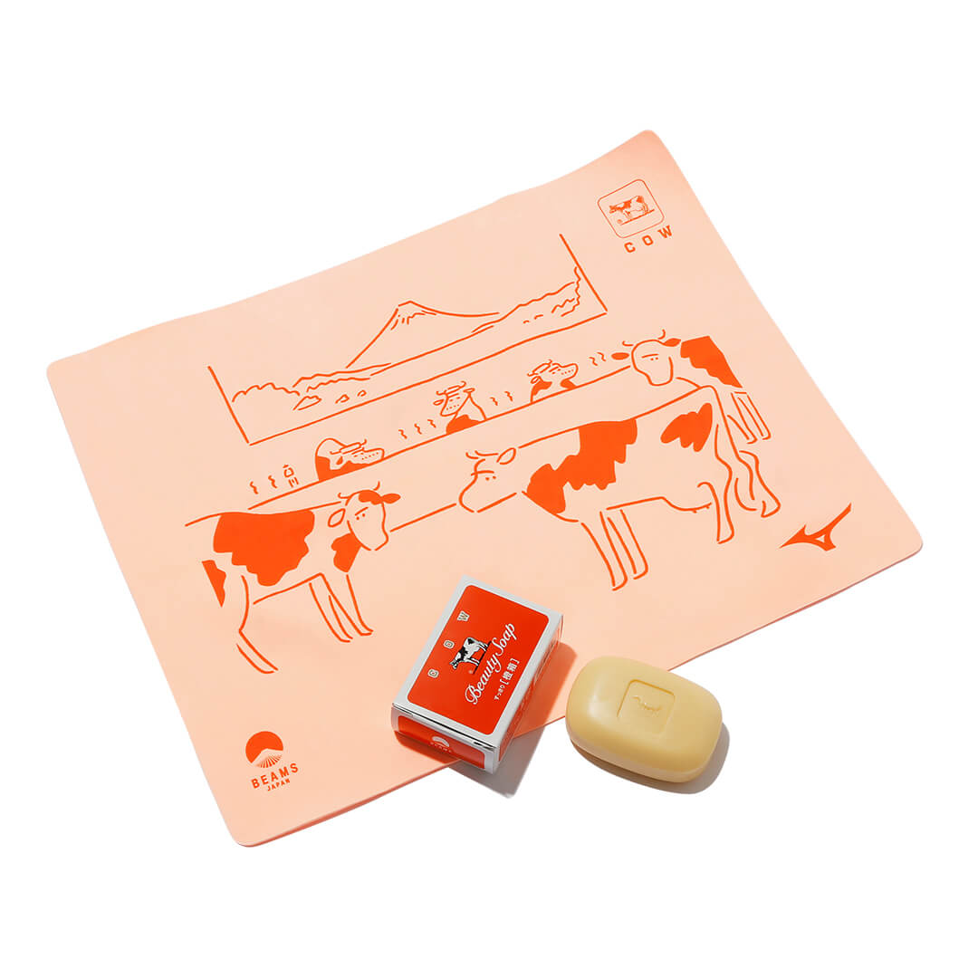 牛乳石鹸×ビームス ジャパンの橙箱石鹸 牛乳石鹸×ミズノ×ビームス