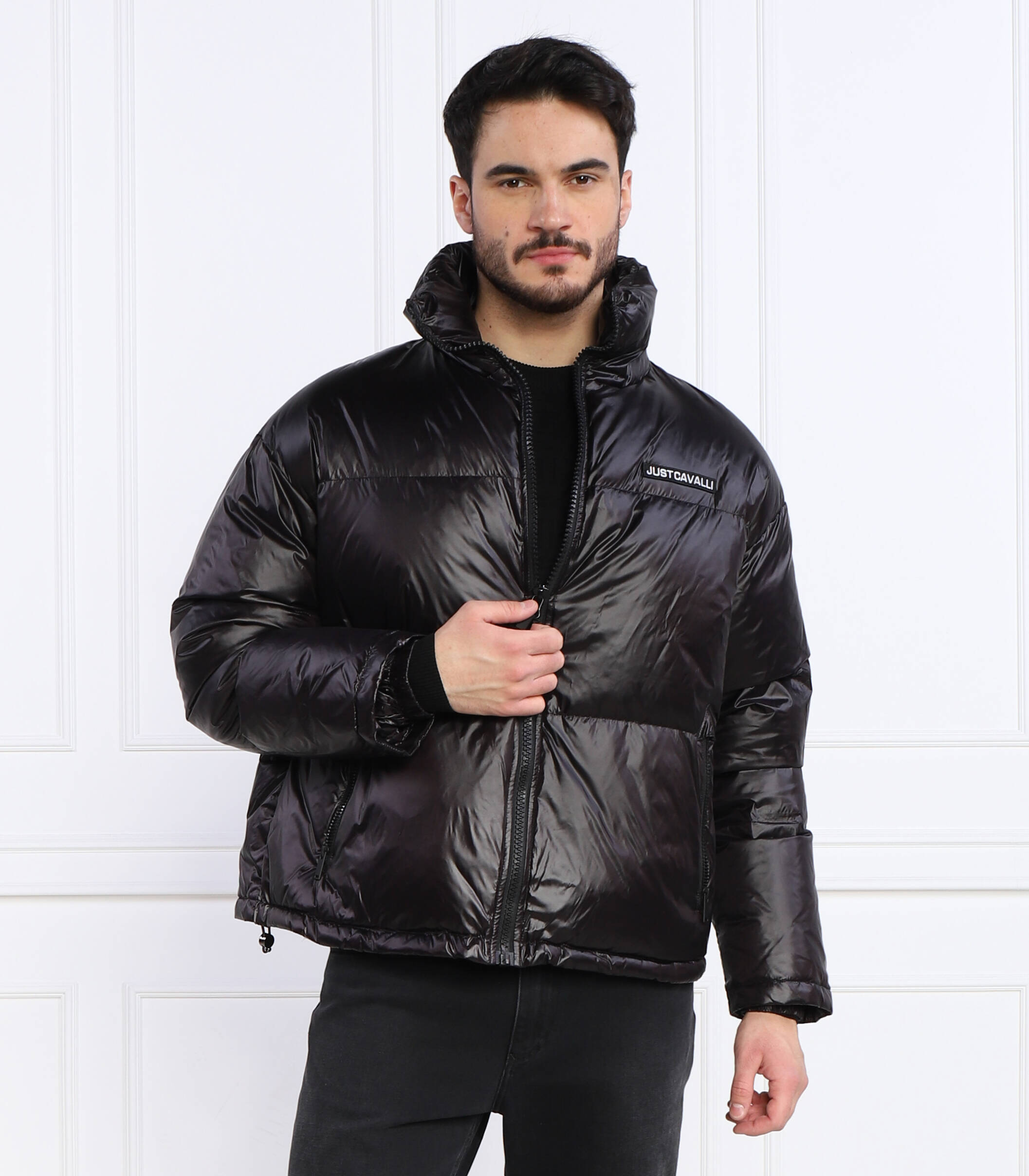 Down jacket Just Cavalli | Regular Fit | color Black | Gomez.pl/en