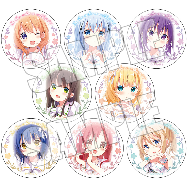 ご注文はうさぎですか？ ハートポーズ チノ 缶バッジ