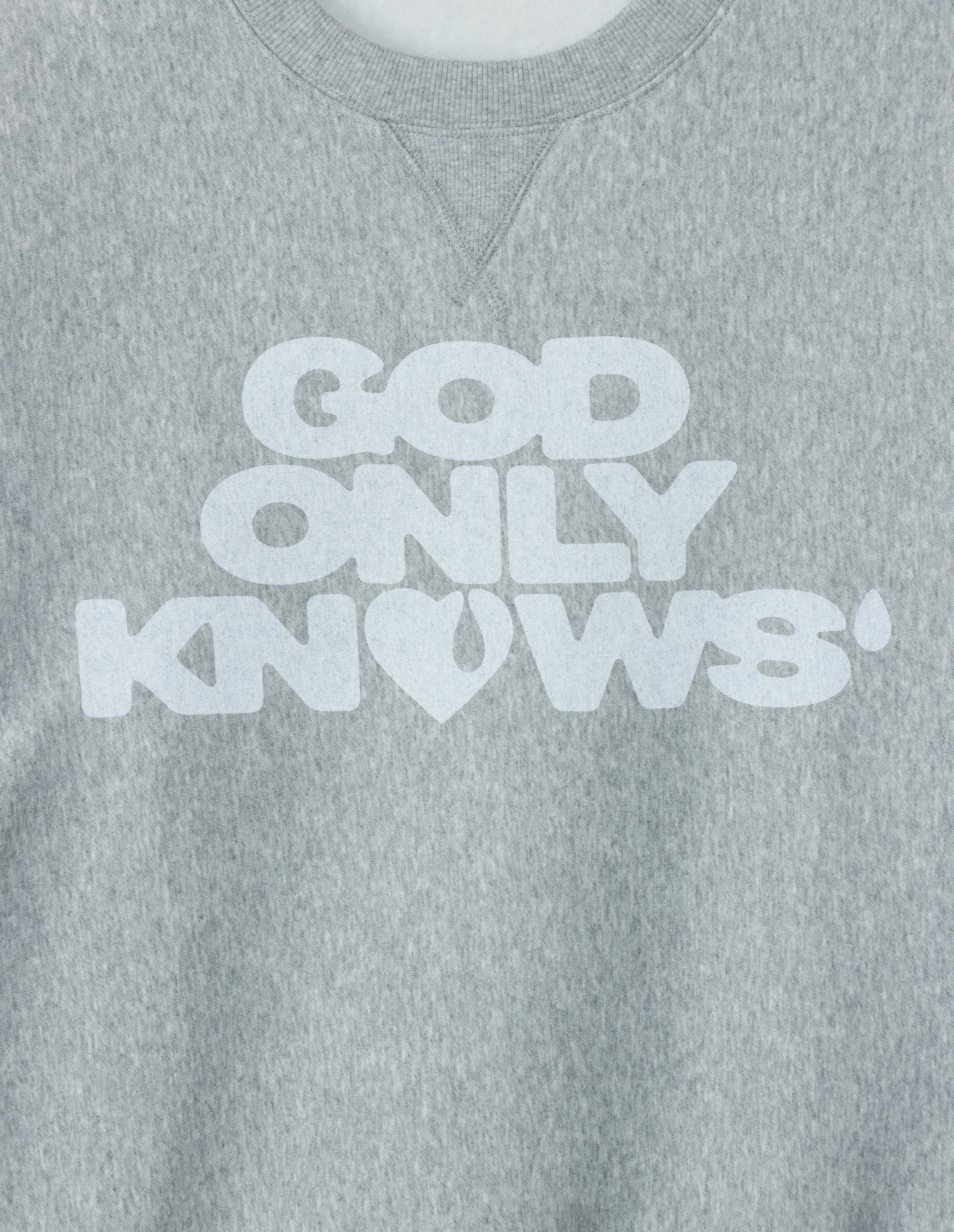 GOD ONLY KNOWS スウェットトレーナー SIGNATURE CREW NECK SWEAT