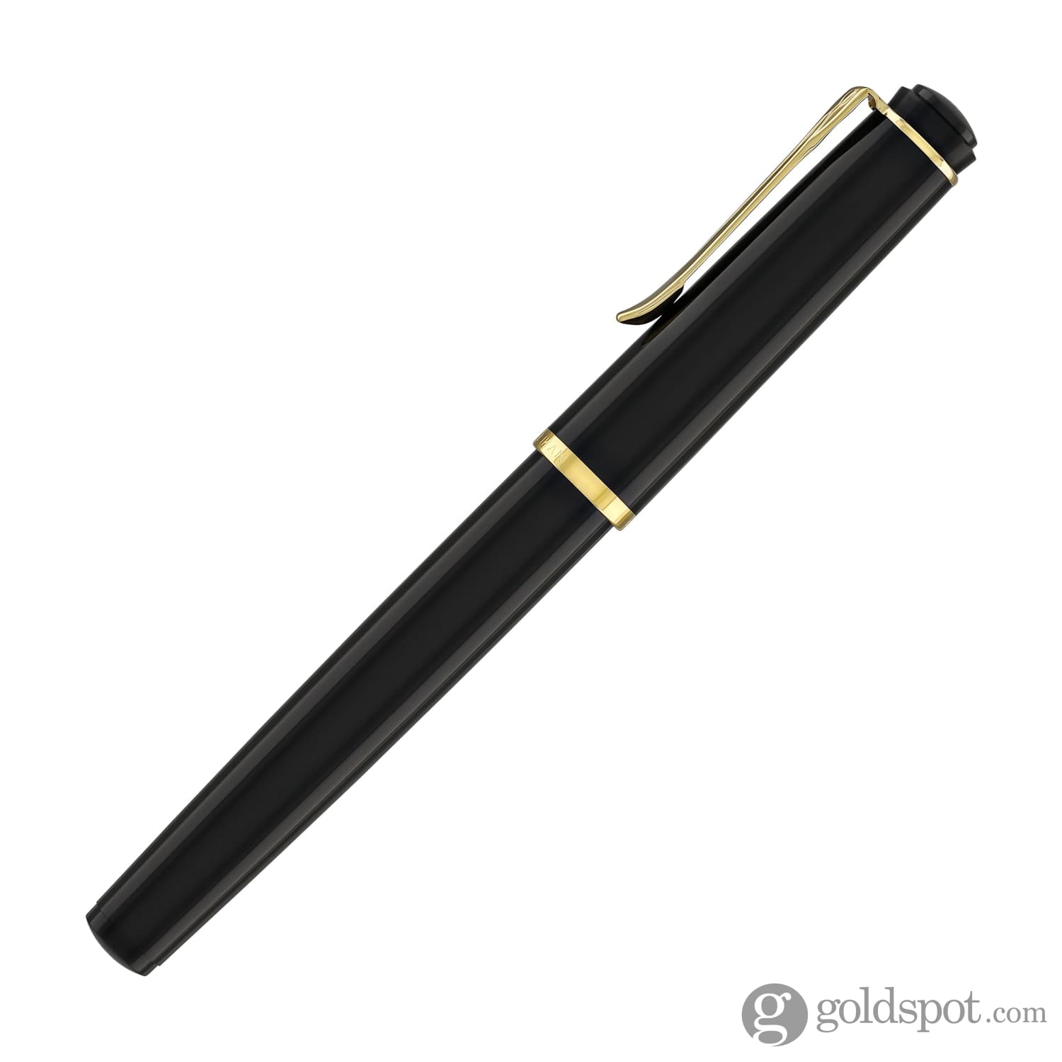 Pelikan P200 Fountain Pen in Black with Gold Trim - Goldspot Pens