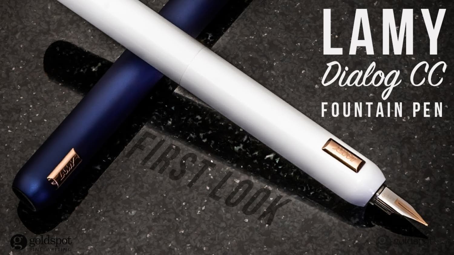 Lamy Dialog CC Fountain Pen in Dark Blue - Goldspot Pens