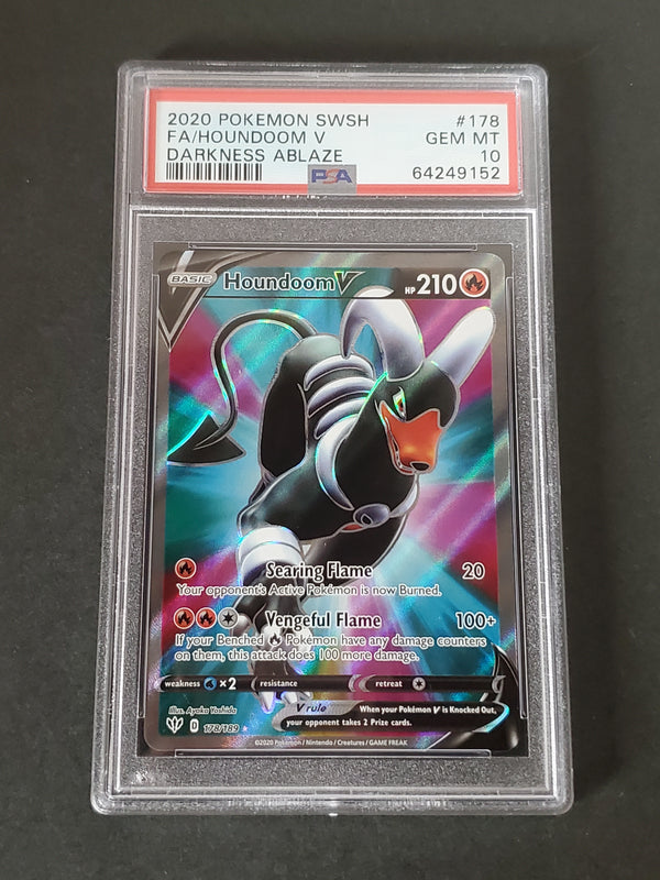2020 Pokemon Sword & Shield Darkness Ablaze 178 Full Art/Houndoom