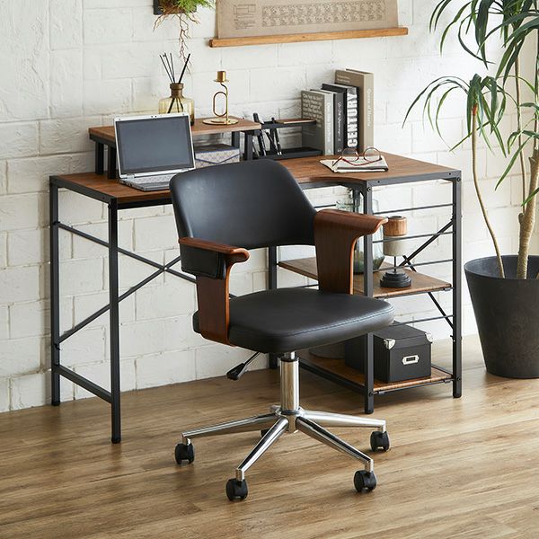 曲線が美しいデスクチェア 2点セット EIRMIN×Lubbock [SH-23-KDSET