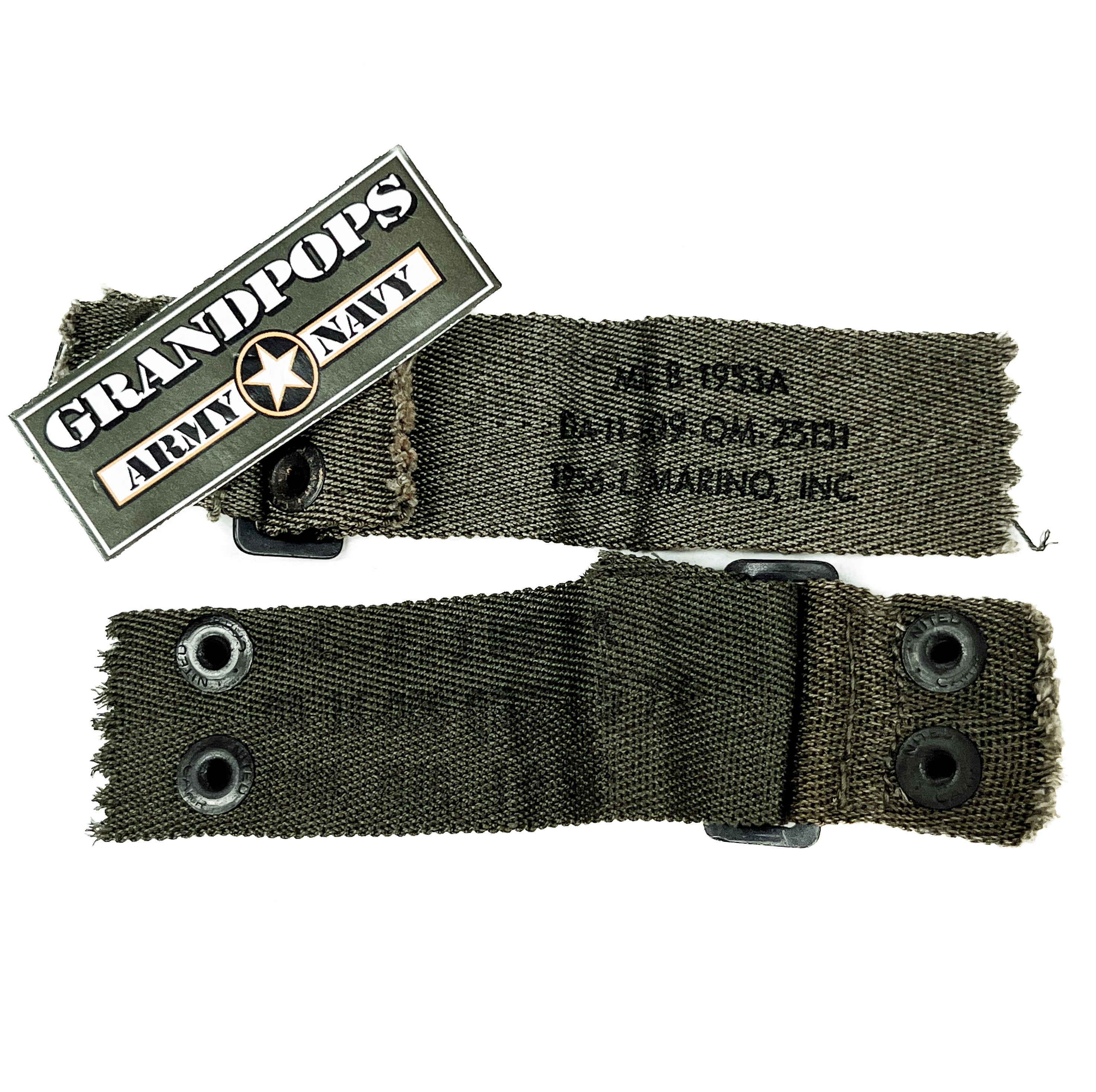 U.S. Korean War Original M1 Helmet Liner Nap Strap – GRANDPOPSARMYNAVY
