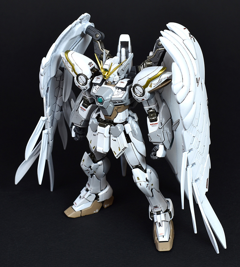 ウイングガンダムゼロ スノーホワイトプレリュード ew ver ka 塗装完成