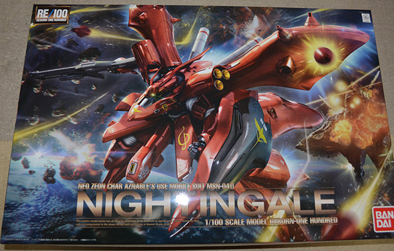 RE/100 MSN-04II ナイチンゲールの塗装レシピと写真レビューその1