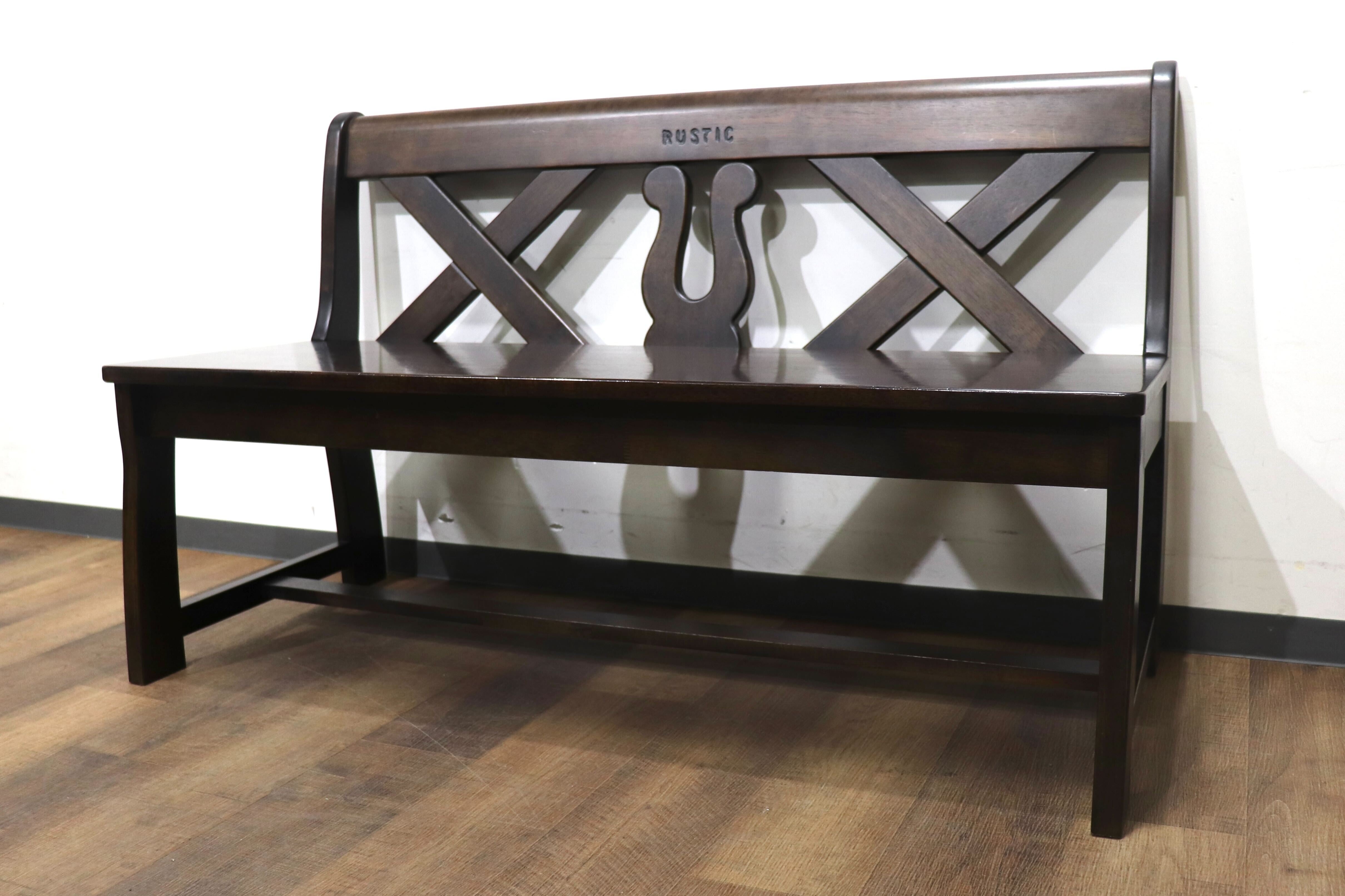 カリモク RUSTIC ベンチ 104㎝ アンティーク ルスティック801029