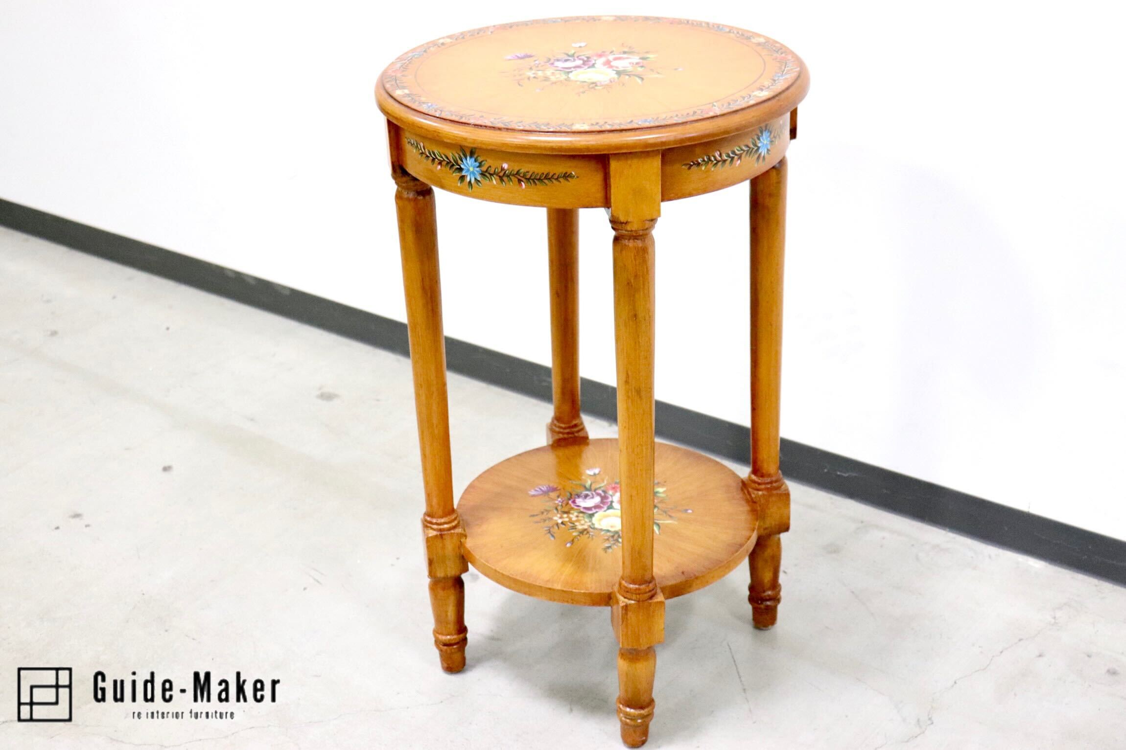 イタリア製ドマン Demain 花台 サイドテーブル インテリア 家具 木製