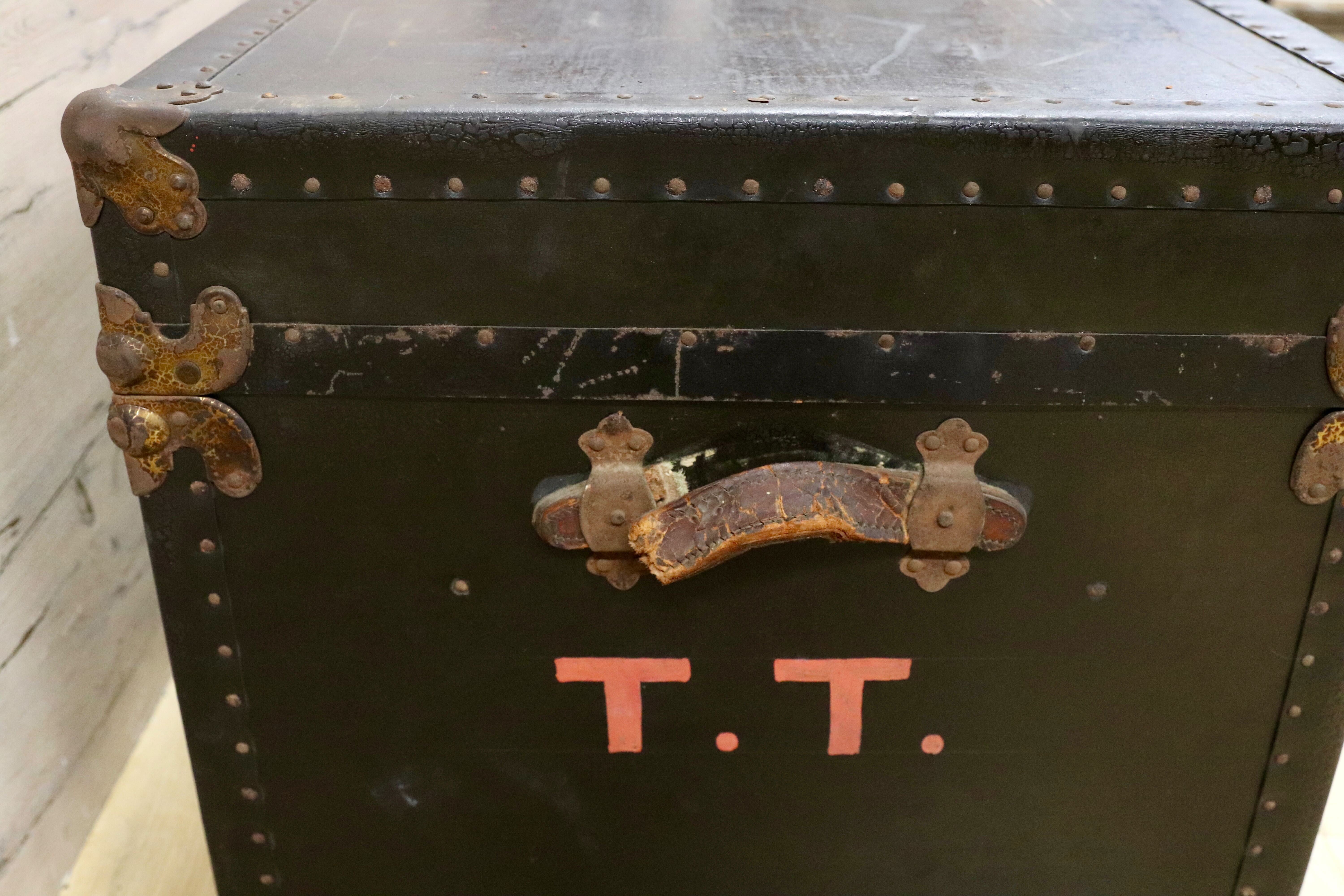 GMHK332B○アンティーク ヴィンテージ トランク BOX 収納箱 オブジェ