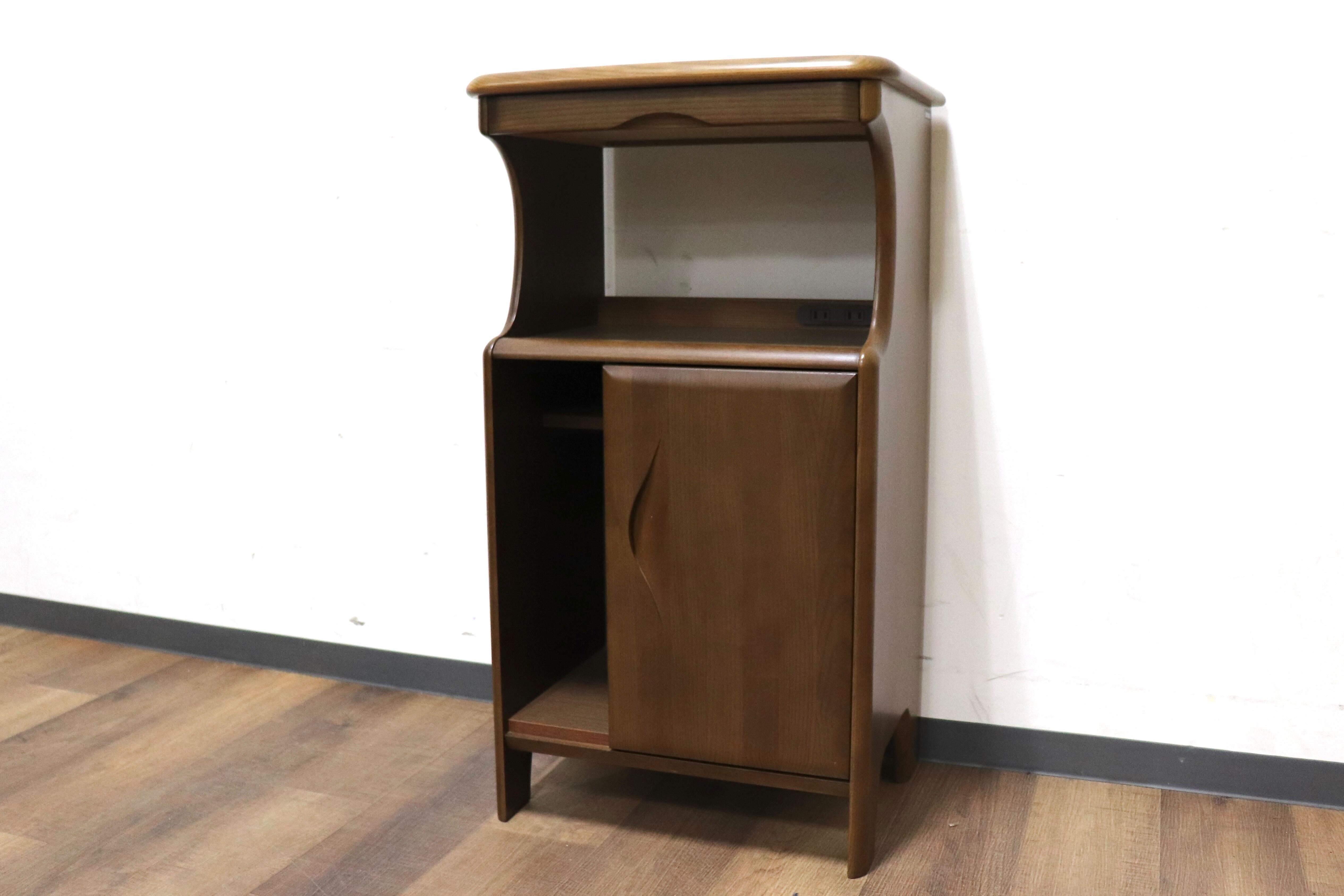 カリモク 電話台 FAX台 オールドカリモク 昭和レトロ オールドカリモク