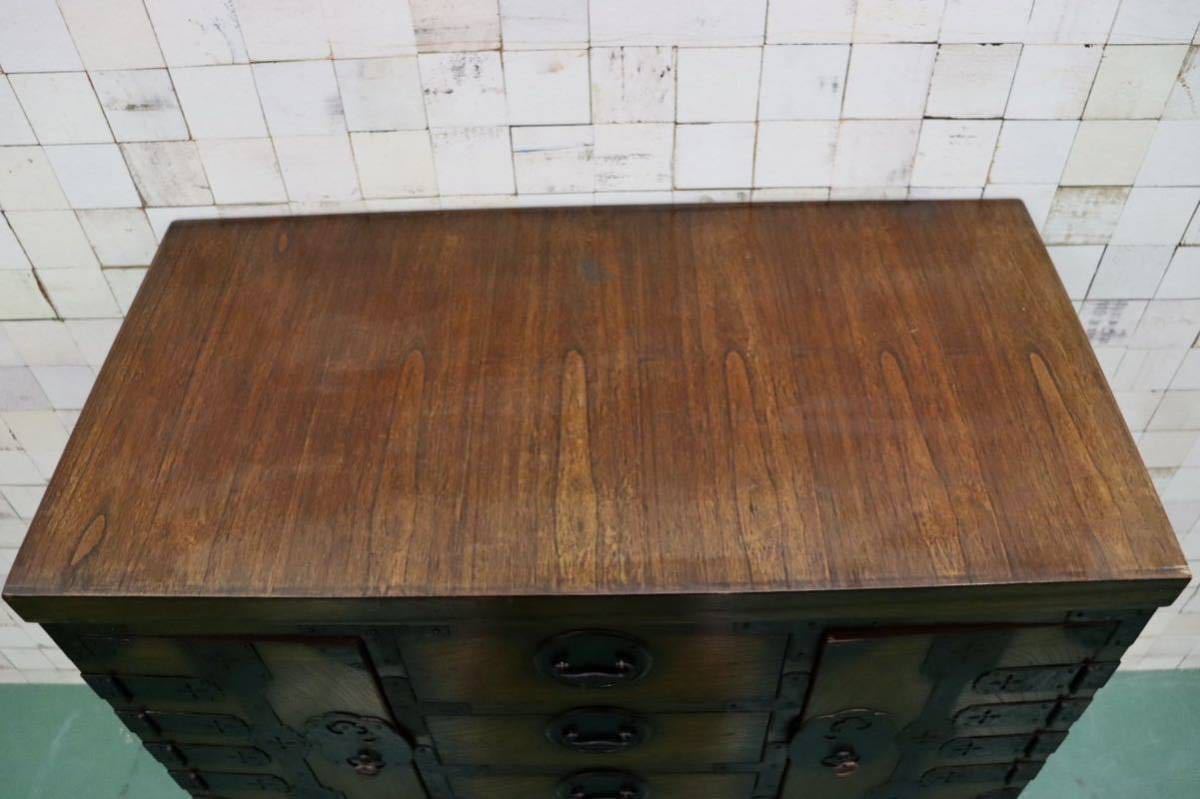 GMFT262○民芸タンス 時代箪笥 チェスト 整理箪笥 金具 タンス 和室 和