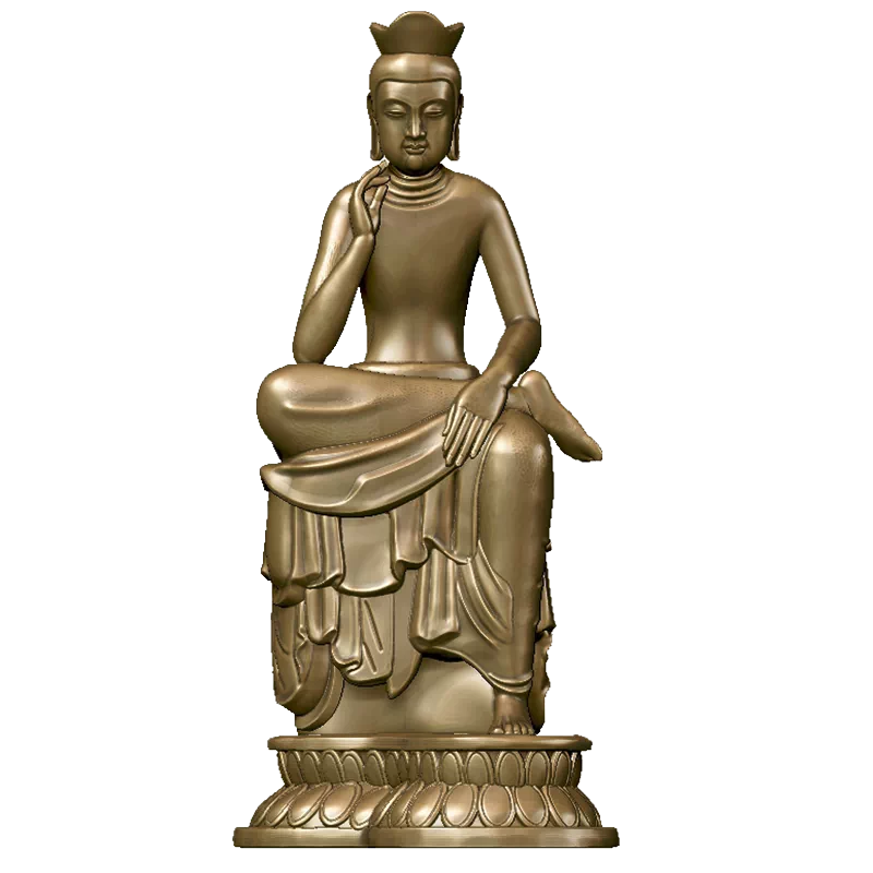 仏教美術 仏像 小仏像 天冠弥勒仏像 銅製品 鎮宅辟邪 開運風水 招財
