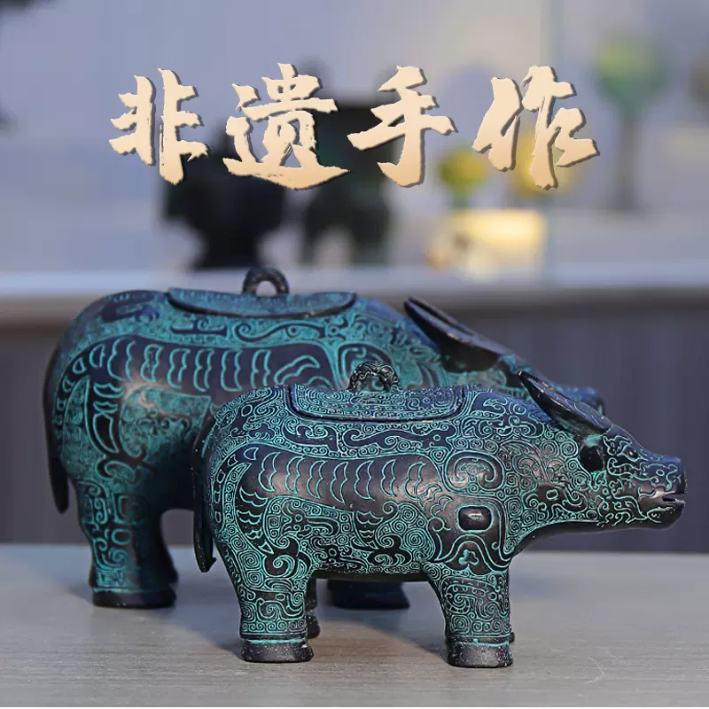 j989中国古玩 旧家収蔵 青銅器 鳥獣 重さ1800グラム 高さ23センチ 幅