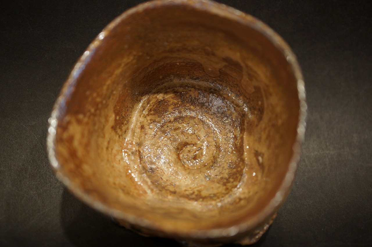 値下げしました 人気作家 鈴木五郎氏の作品 唐津カップ 湯呑 値下げ