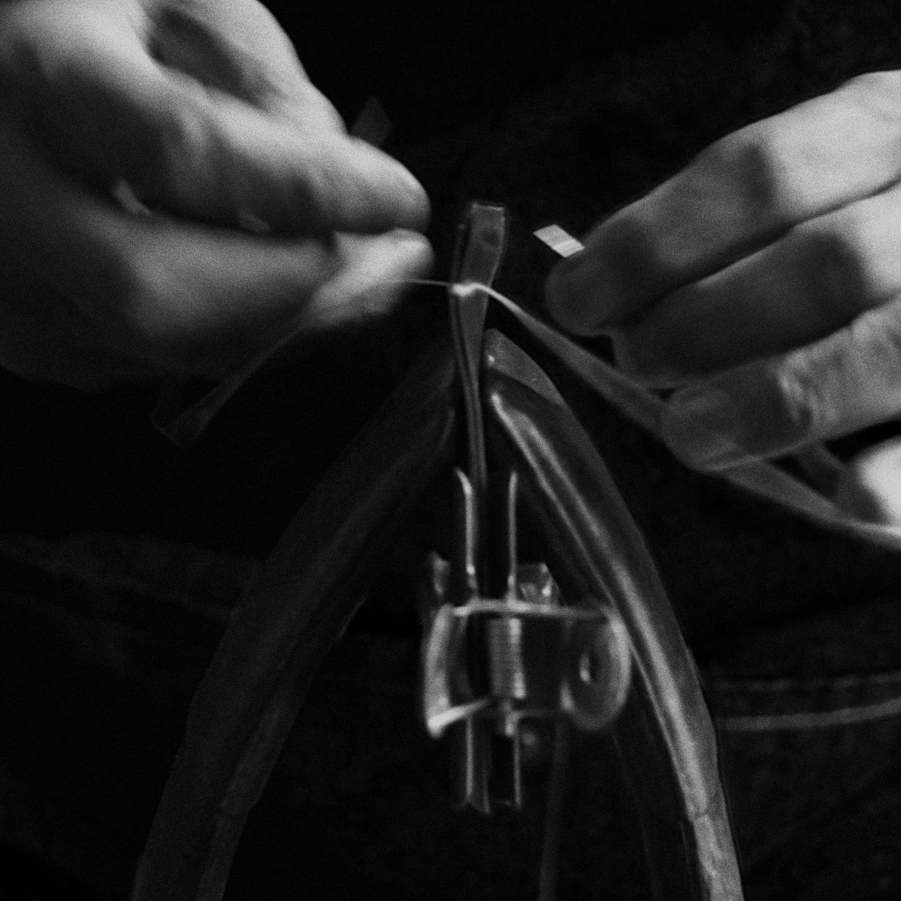 レザーペンケース｜柿渋染め – h&craft.