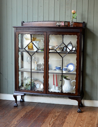 イギリス アンティーク家具 ディスプレイ キャビネット1930年頃 505A
