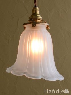 大きなブリキシェードのペンダントライト 古道具 照明 リメイク