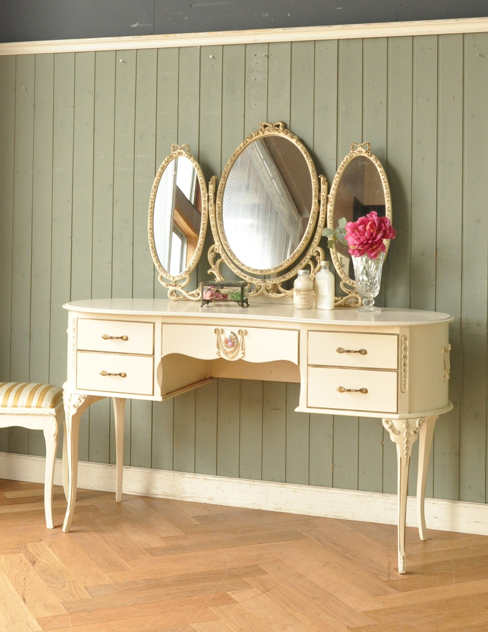 フランスミラードレッサー鏡台ヴィンテージレトロ家具①