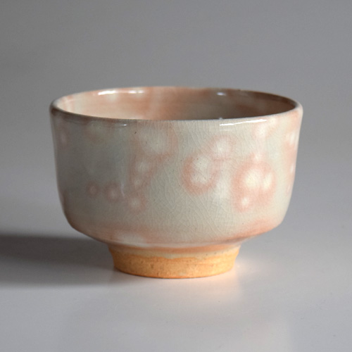 逢絢亭】茶道具 茶碗 京焼 萩の絵 真葛（宮川）香斎 共箱入り