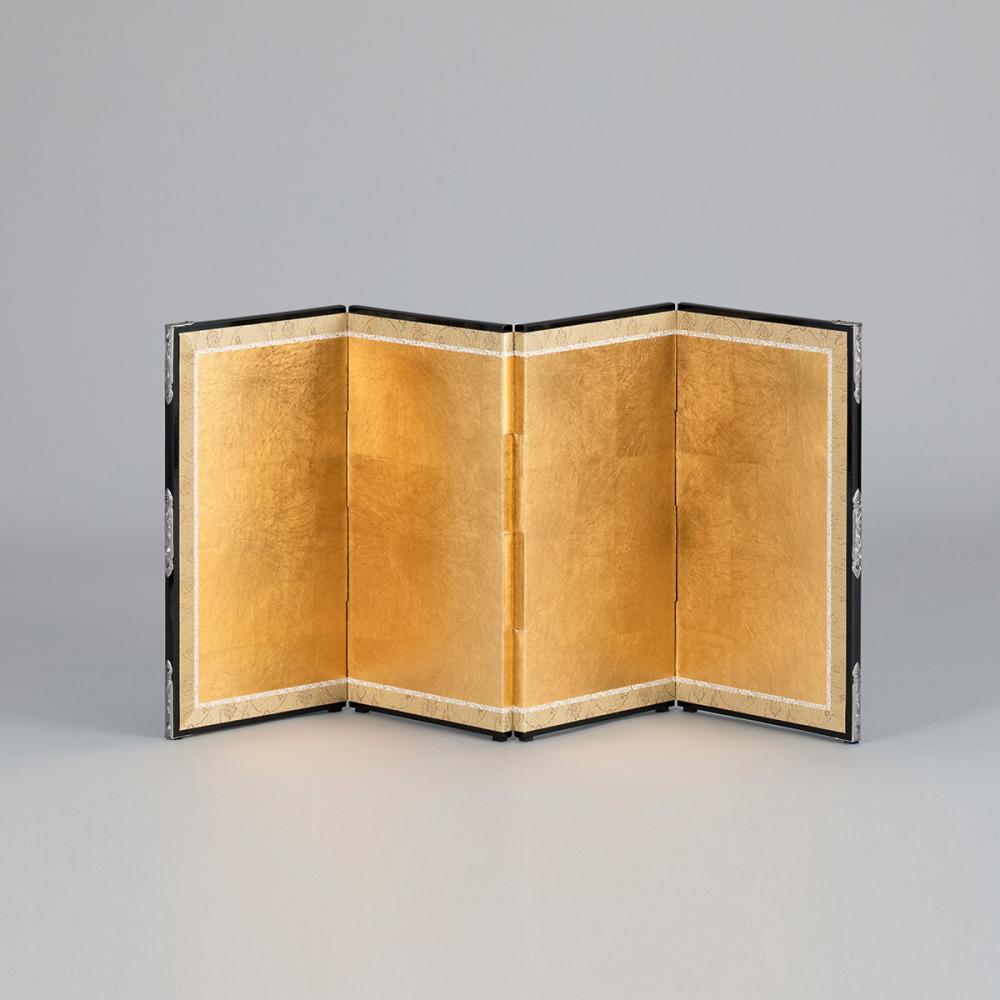 金沢箔屏風 二曲小屏風
