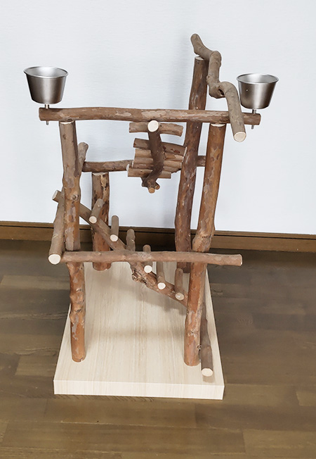 ひげ バードアスレチックジム 大型 天然木 自然木 止まり木 ひげ