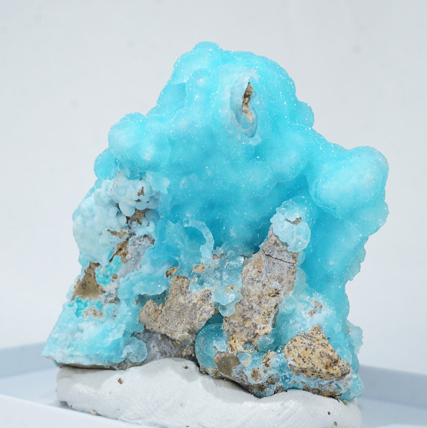 ブルーヘミモルファイト 結晶 コンゴ 発色抜 群 透け感良好 鉱物標本6