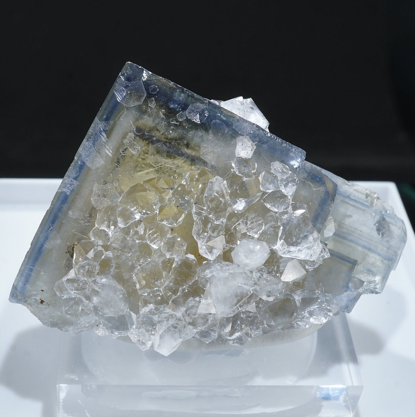 モロッコ フローライト 天然石 原石 鉱物標本 鉱石 蛍石 1683 バライト