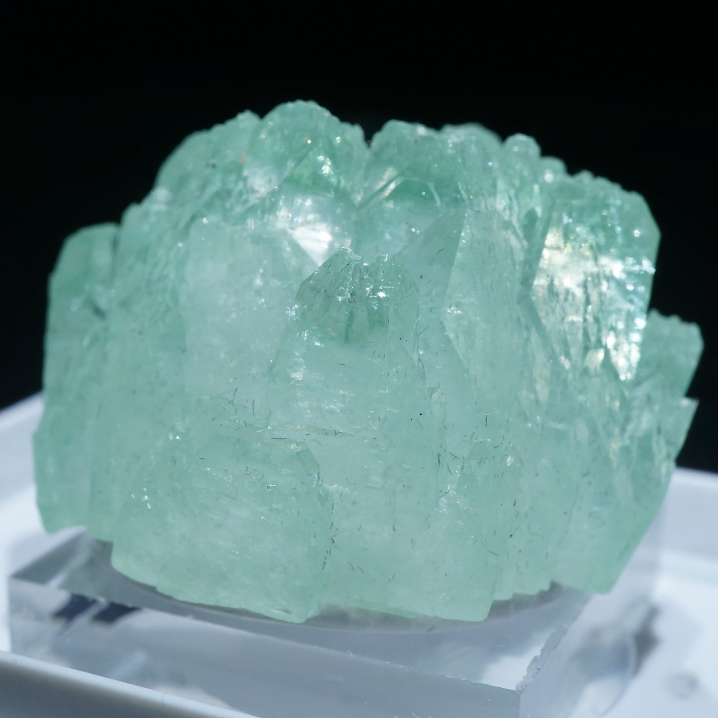 アポフィライト インド産 鉱石 鉱物 ミネラル 標本 原石 犬牙状 インド