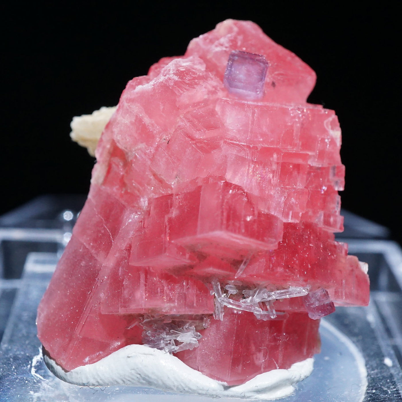 コロラド州産 ロードクロサイト・フローライト・水晶・カルサイト