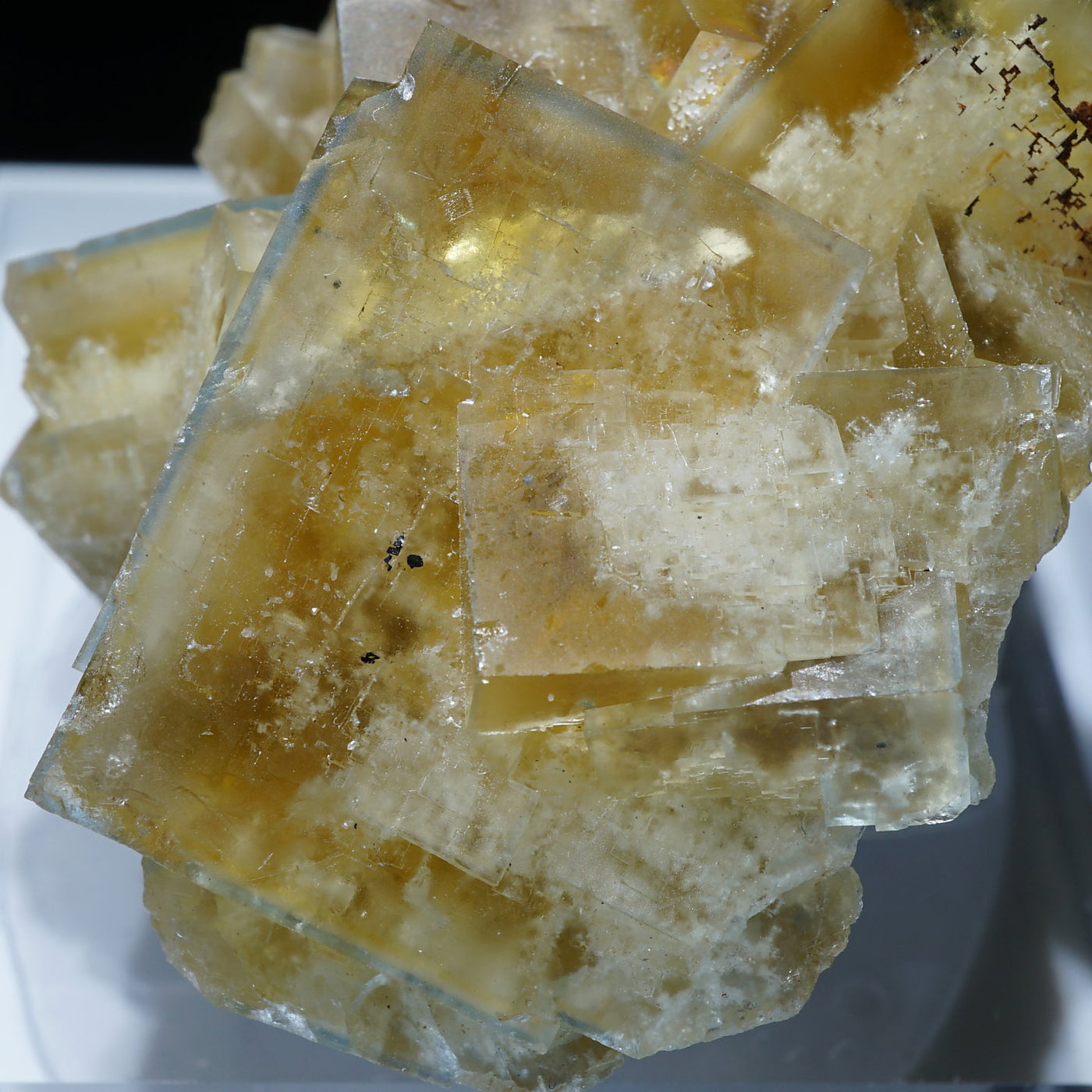 348 ブルーゾーニング×イエロー フローライト ドイツ産 348 ブルー