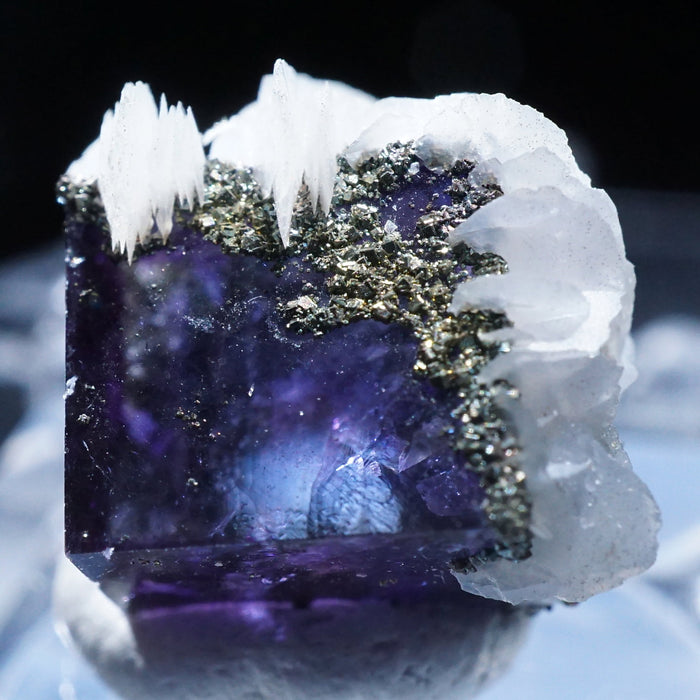 476 中国 ヤオガンシャン産 フローライト&パイライト 中国