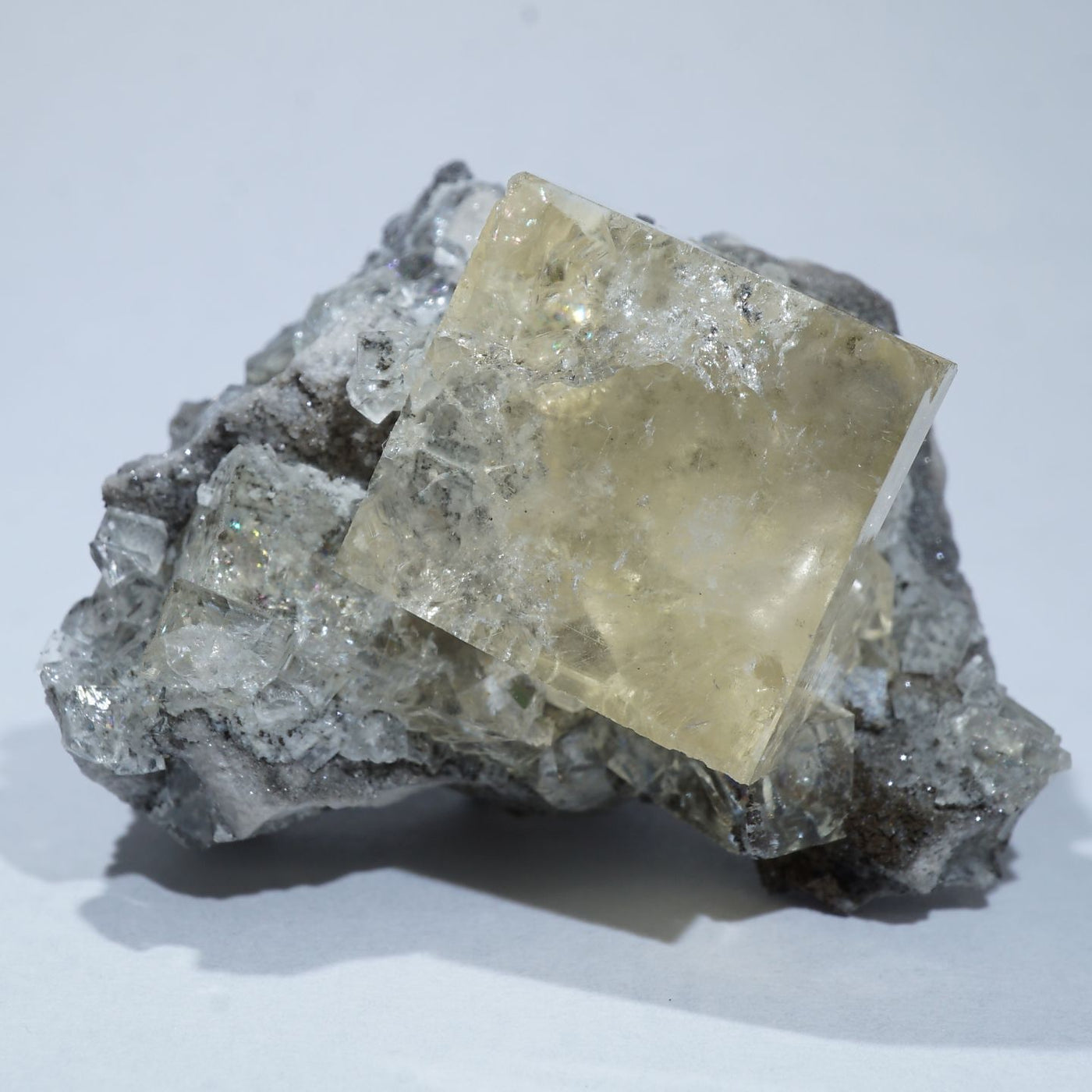 イリノイ州 Cave in Rock産 蛍光八面体フローライト 約6g |ハッピー