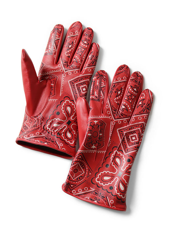 Kapital Leather Cookie Bandana Gloves – HARUYAMA