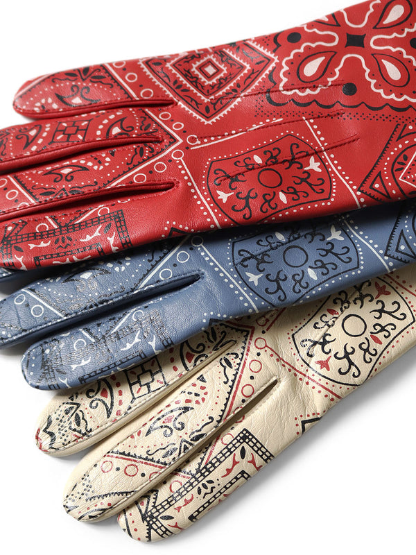 Kapital Leather Cookie Bandana Gloves – HARUYAMA