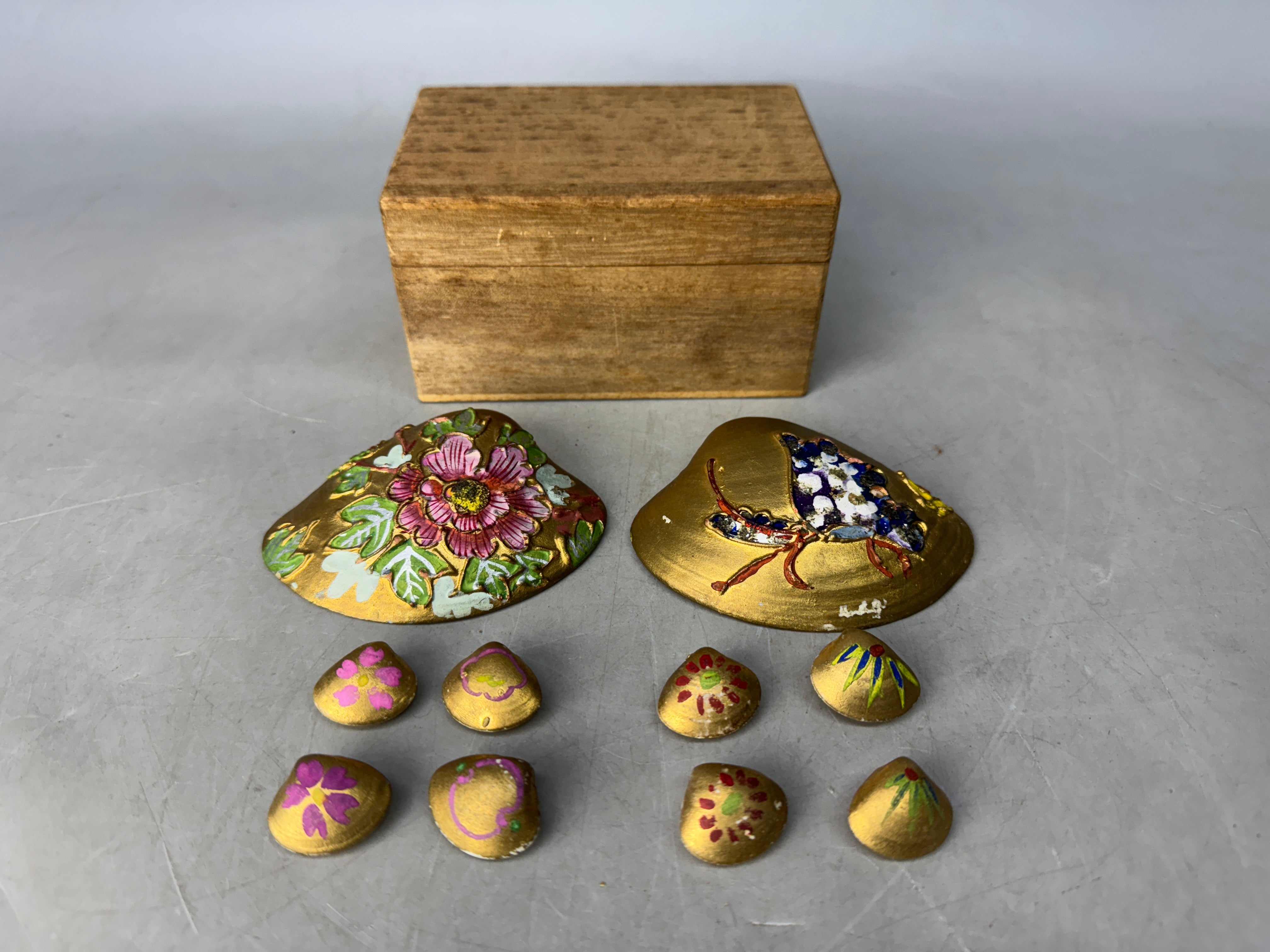 Y8600 KAI AWASE bivalve clam Shell matching game Makie Japan