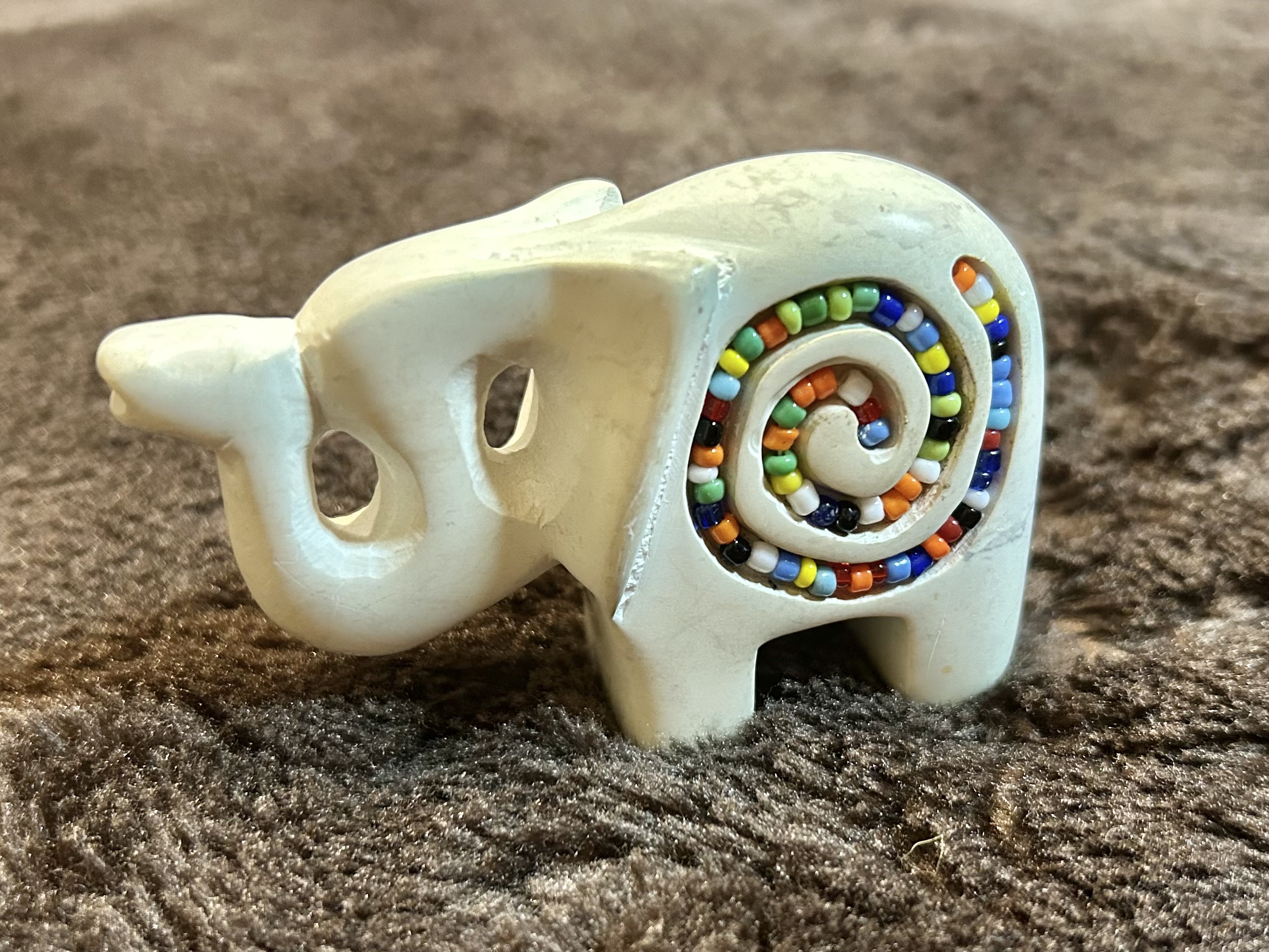 ソープストーン石掘り熊 ヴィンテージ雑貨 小物入れ ヴィンテージ