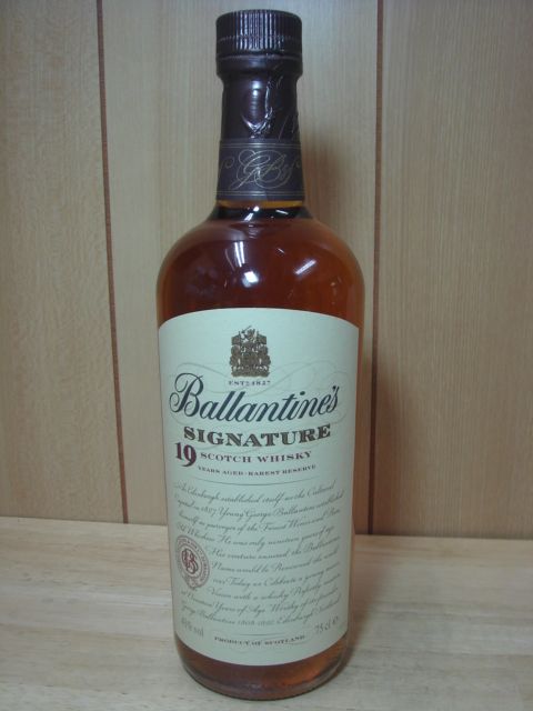 バランタインシグネチャー19年43度750ml - 酒のはせがわ
