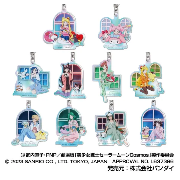 セーラームーン サンリオコラボ アクリルキーホルダー 5種×2 ハセ