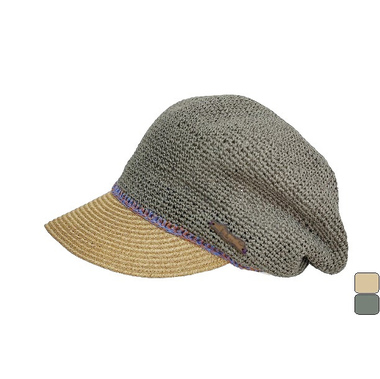 東京トガリやわらか毛糸のキャスケット（ブルーグレー）