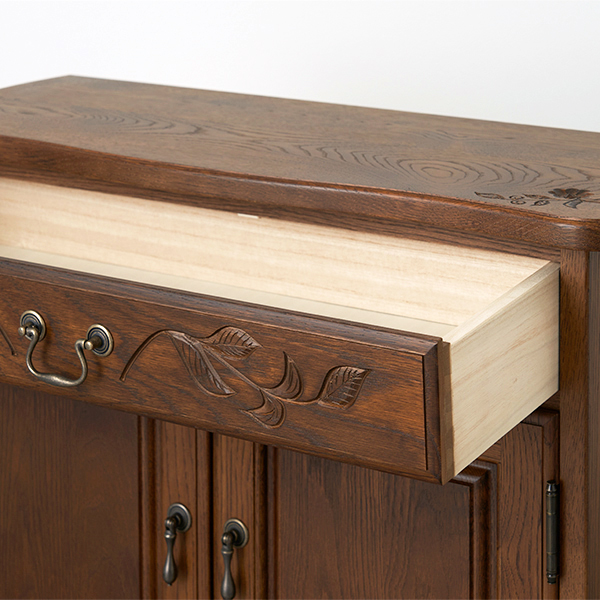 希少 葉山ガーデン 勇峰工芸 花柄サイドボード キャビネット フラワー