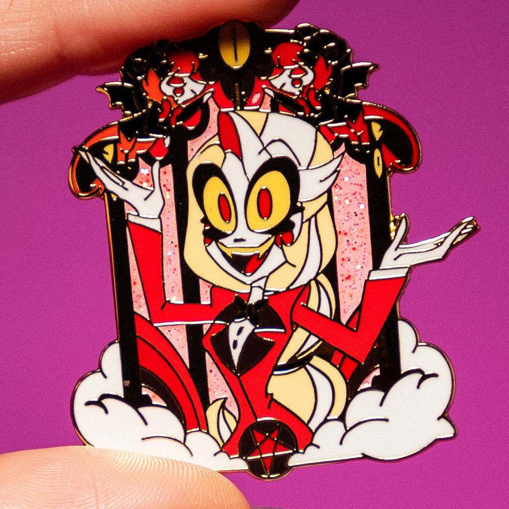 ハズビンホテル チャーリー ピンバッチ Hazbin Hotel Ch hE2T ハズビン