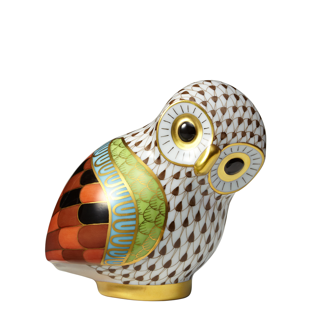 最終値下ヘレンド オウル 世界のフクロウ 箱 バリ限定3000体