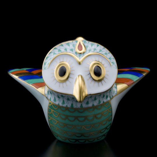 最終値下ヘレンド オウル 世界のフクロウ 箱 バリ 限定3000体 最終値下