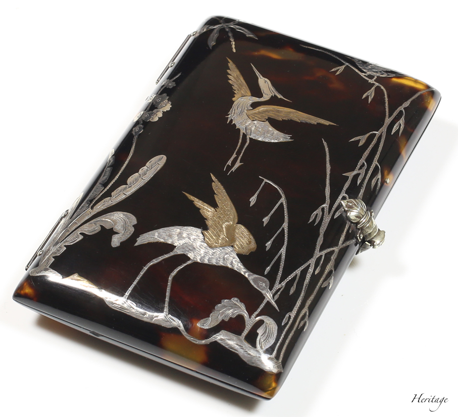昭和初期のべっ甲の名刺入れ