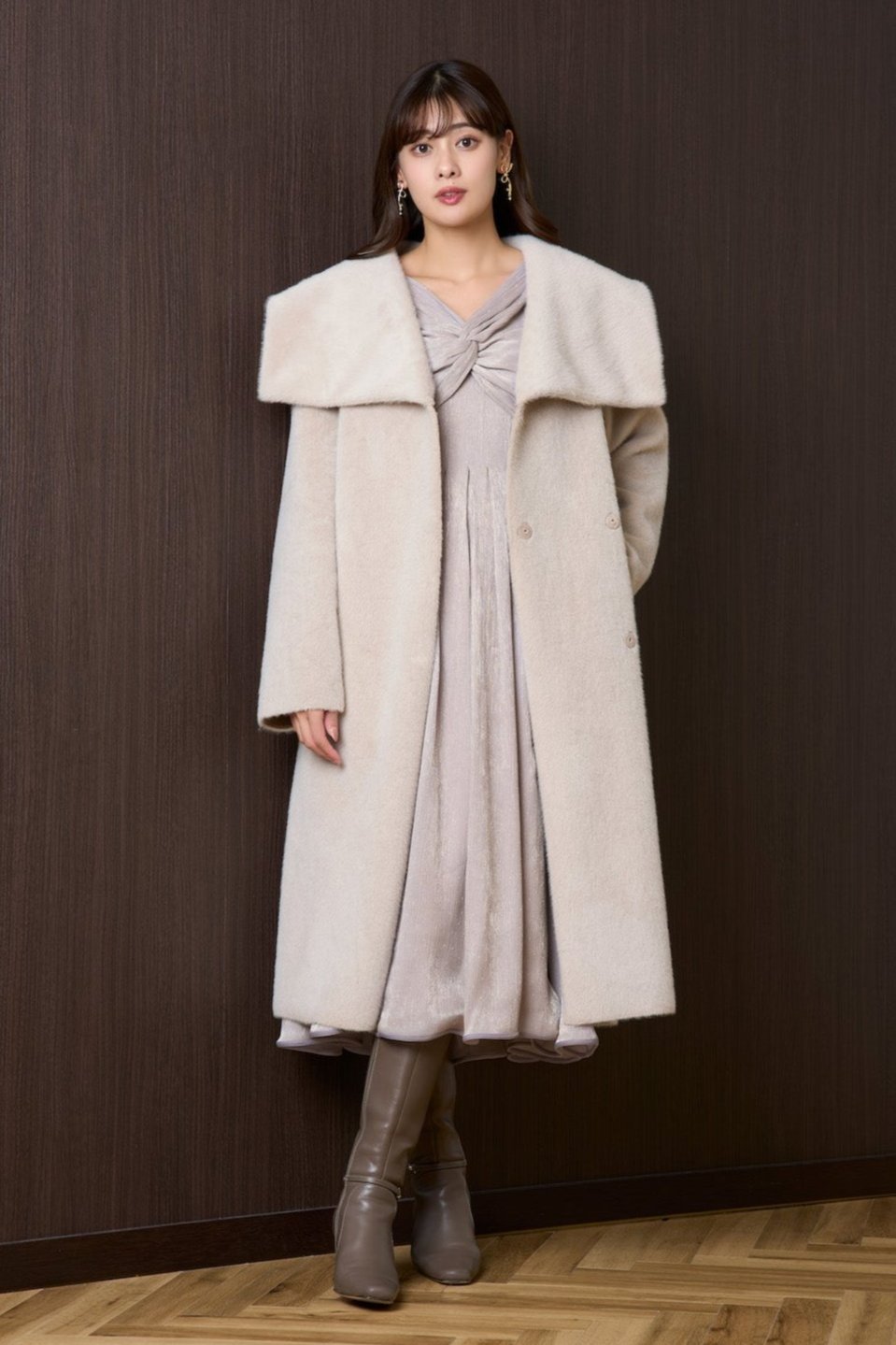 beige / latte】Grace Wrap Coat