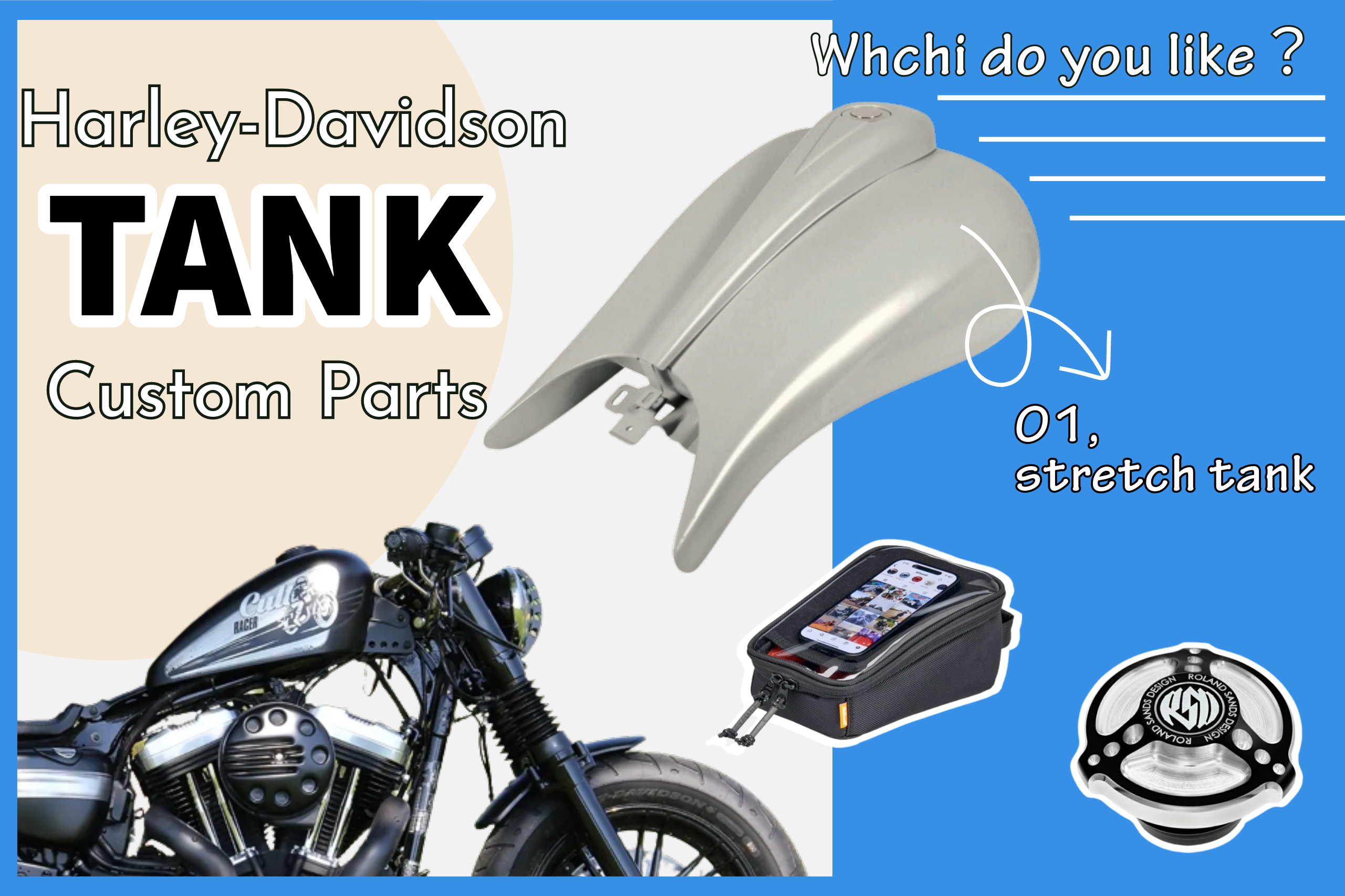 サイモンカスタム タンクカバー xl1200x XL1200X フォーティー