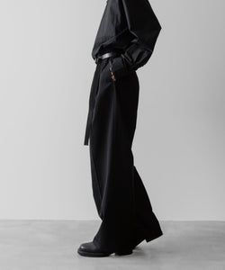 ssstein / シュタイン】LONG WIDE TROUSERS (2/72 WOOL GABARDINE